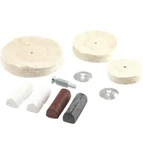 Drill Mtd Buffing Kit, Single, Partno 72261, By Forney Industries. Fixed Price $19.97.