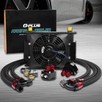Fit For Universal 25 Row Aluminum Transmission Oil Cooler + 7" Electric Fan New. Fixed Price $162.49.