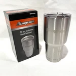 New Snap-on Tools 30OZ. Stainless Steel Tumbler Copper Lined Dual Wall SSX17P110. Fixed Price $29.95.