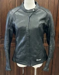 Cortech Women's Lnx 2.0 Black Leather Motorcycle Jacket Size Medium. Fixed Price $149.99.