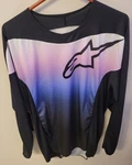 Alpinestars Stella Fluid Black & Purple Mx Off-road Jersey Women's Size X-large. Fixed Price $11.99.
