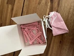 American Girl Vintage Pink & White Hair Rollers And Polka Dot Cape Set. Fixed Price $24.99.