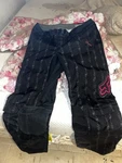 Fox Racing Switch Convertible Moto Pants Women Size 11/12 Black Pink Great Cond. Fixed Price $50.00.