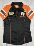 Euc! Harley-davidson Zip-up Shirt Cruiser Girls Embroidered Sz Large Women. Fixed Price $29.95.