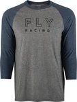 Fly Racing Mens Renegade Casual 3/4 Sleeve T-shirt Navy/heather Grey X-large. Fixed Price $16.44.
