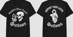 2 Sided Support Your Local Outlaws Biker Motorcycle Mc Tee Shirt. Fixed Price $23.99.