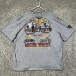 Lethal Threat Shirt Men's 3XL Gray Motorcycle Tee Biker Eyeball Skull No Regrets. Fixed Price $19.99.