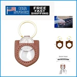 Unisex Lightweight Leather Keychain With Transparent Coin Holder For Easy Access. Fixed Price $13.99.