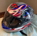 Medium Kabuto FF-5V Akiyoshi Full Face Motorcycle Helmet With Visor. Fixed Price $200.00.