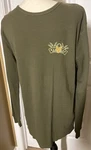 Victory Brewing Company Men's Henley Long Sleeved Shirt W/logo,so Soft Lightwt. Fixed Price $12.99.