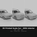 3D Printed Scale Car - Resin 1/43 1/32 1/24 With Interior Choose Yours. Fixed Price $69.95.
