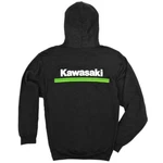 Kawasaki 3 Green Lines Logo Hooded Sweatshirt Black K009-1075-BK2X. Fixed Price $55.96.