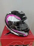 Afx FX-95 Airstrike Black/ Fushia Full Face Motorcycle Helmet Size X-small #H56. Fixed Price $99.99.