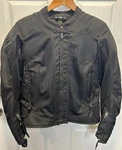 Women Scorpion Exo Motorcycle Jacket Black Armored Protective Riding Gear Lg. Fixed Price $50.00.