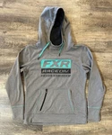 Fxr Hoodie Womens Gray Pullover Kangaroo Pocket Race Division. Fixed Price $24.97.