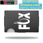 Custom Fox Laser Engraved Wallet - Pick Color. Fixed Price $22.00.