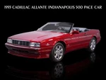 1993 Cadillac Allante Indy 500 Pace Car Red New Metal Sign: 9X12 Ships Free. Fixed Price $21.88.