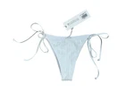 White Fox Crochet Bikini Bottom Tie Side Strings Size Nwt. Fixed Price $35.00.