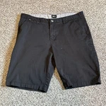 Fox Racing Shorts Mens Size 38 Black Essex Walk Poly Twill Stretch Casual. Fixed Price $24.99.