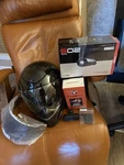 Polaris Carbon Slingshot Helmet Bundle Visors Sena Bluetooth Phone Mount Parts. Fixed Price $390.00.