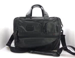 Tumi Alpha Expandable Organizer Leather Briefcase Laptop Bag 96141D2 Reg $895. Fixed Price $170.00.