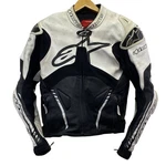 Alpinestars Atem Leather Jacket White/black Men Usa 38 Eu 4 Used. Fixed Price $444.63.