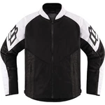 Icon Mesh Af Vented Textile Motorcycle Jacket Black/white. Fixed Price $185.00.