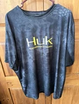 Huk Icon Short Sleeve Fishing Shirt Men's Xl Kryptek Typhon Camo Vented Mesh. Fixed Price $22.49.