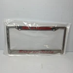 Silver/red Snap On Tools There Is Difference License Plate Frame - New. Fixed Price $19.96.