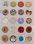 Vintage Pog Milk Caps Lot Poison Skull 8 Ball Black Eye Sport 1994. Fixed Price $22.95.