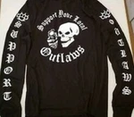 Long Support Your Local Biker Motorcycle Mc Shirt. Fixed Price $44.99.