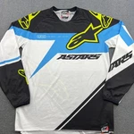 Alpinestars Racer Supermatic Mx Jersey Mens Large Long Sleeves Shirt Mtb. Fixed Price $10.78.