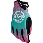 Moose Racing SX1 Gloves - Pink/purple/teal Men's Size 2XL. Fixed Price $24.95.