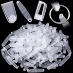 Oiiki 100PCS Plastic Keychain Clips, Clear Acrylic Connector White. Fixed Price $17.57.