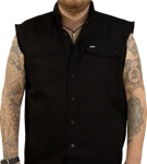 Lethal Threat Ftw Skull Printed Sleeveless Button Down Shirt CO60193XXXL. Fixed Price $42.99.