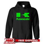 Kawasaki Black Hoodie Green Logo Racing Sweatshirt Ninja Motorcycle Bike. Fixed Price $34.99.
