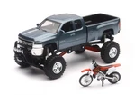 Newray Chevrolet 4X4 Gray Silverado Pickup Truck W/ Working Suspension, 1:32. Fixed Price $33.31.