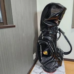 Porsche Golf Staff Cart Bag Black Enamel Rare Limited Edition 9.5 Plate Jpn. Fixed Price $513.00.