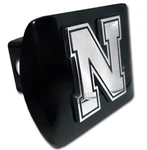 Nebraska Iron Logo Metal Black Chrome Trailer Hitch Cover Usa Made. Fixed Price $89.99.
