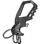 Heavy Duty Metal Keychain Set With Carabiner, Bottle Opener & 3 Rings. Fixed Price $14.71.