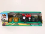 Diecast New-ray 1:32 1941 Chevy Flatbed With Farm Tractor & Bales SS-54296. Fixed Price $21.71.