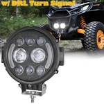 7" Round Led Offroad Driving Light Spot Pods Drl Turn Hi/low Beam Truck 4WD Utv. Fixed Price $59.99.
