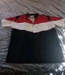 Vintage Polaris Racing Shop Garage Mens Work Embroidered Large Button Up Shirt. Fixed Price $65.00.