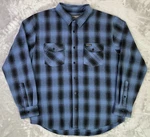 Fasthouse Saturday Night Special Flannel Shirt Men Xl Blue Black Plaid Motocross. Fixed Price $49.97.