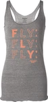 Fly Racing Women's Tic Tac Toe Tank Grey Large 356-6162L. Fixed Price $27.95.