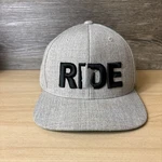 Ride Hat Cap Snap Back Gray Embroidered Michigan Outdoors Flat Brim Mens Classic. Fixed Price $18.85.