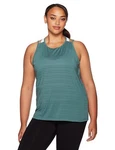 Shape Activewear Women's Summit Mesh Tank Top Sea Pine Green Plus Size 1X. Fixed Price $17.00.