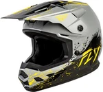 Fly Racing 73-8679YM Youth Kinetic Drip Helmet Grey/black/yellow. Fixed Price $159.95.