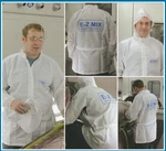 E-z Mix 65254W White Anti-static Lab Coat Spray Suit Jacket (xx-large). Fixed Price $45.00.