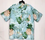 Joe Marlin Men's 2XL Tall Cotton Rayon Multicolor Tropical Short Sleeve Shirt. Fixed Price $22.39.